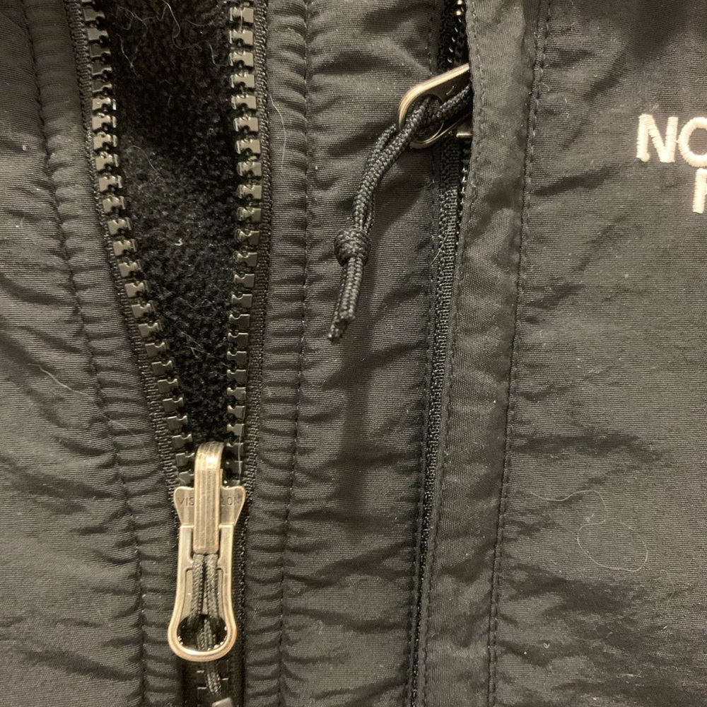 The North Face Women’s Small Hybrid Fleece Jacket Insulated Front Black Full Zip - Picture 4 of 8